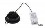 SLV 113870 NEW TRIA DL ROUND Set Downlight, mattschwarz, 6W, 38°,2700K,inkl. Treiber,Clipf.