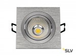SLV 113916 NEW TRIA LED DL SQUARE Set, Downlight, alu-brushed,6W,38°, 3000K, inkl. Treiber, Clipfed.