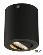 SLV 113930 TRILEDO ROUND CL Aufbau- downlight, mattschwarz, LED, 6W, 38°, 3000K, inkl. Treiber