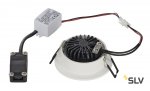 SLV 113951 NEW TRIA LED 3W DL ROUND Set, Downlight, mattweiss, 38°, 3000K, inkl. Treiber, Clipfed.