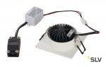 SLV 113961 NEW TRIA LED 3W DL SQUARE Set, Downlight, mattweiss, 38°, 3000K, inkl. Treiber, Clipfed.