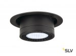 SLV 114170 SUPROS MOVE Deckeneinbau- leuchte, rund, schwarz, 3000lm 4000K, SLM LED, 60° Reflektor
