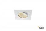 SLV 114251 NEW TRIA LED DL SQUARE Set, mattweiss, 12W, 38°, 3000K, inkl. Treiber, Clipfed.