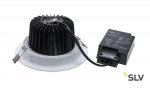 SLV 114271 NEW TRIA LED DL ROUND Set, mattweiss, 25W, 30°, 3000K, inkl. Treiber, Clipfed.