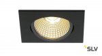 SLV 114390 NEW TRIA 68 LED DL SQUARE Set, mattschwarz, 9W, 38°, 3000K, inkl. Treiber