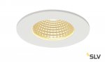 SLV 114421 PATTA-I, Deckeneinbauleuchte, rund, mattweiss, 38°, 3000K, inkl. Treiber