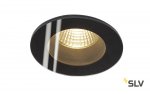 SLV 114440 PATTA-F, Deckeneinbauleuchte, rund, mattschwarz, 38°, 3000K, inkl. Treiber