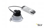 SLV 114441 PATTA-F, Deckeneinbauleuchte, rund, mattweiss, 38°, 3000K, inkl. Treiber