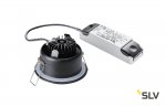 SLV 114460 OUT 65 LED DL ROUND Set Down- light, mattschwarz, 9W, 38°, 3000K, inkl. Treiber