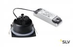 SLV 114470 OUT 65 LED DL SQUARE Set Down- light, mattschwarz, 9W, 38°, 3000K, inkl. Treiber