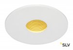 SLV 114481 HOTEL DOWNLIGHT ROUND HOLE, mattweiss, 12W, 20°, 2700K, inkl. Treiber, Clipfeder