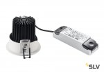 SLV 114501 HOTEL DOWNLIGHT REFLECTOR, mattweiss, 12W, 20°, 2700K, inkl. Treiber, Clipfeder