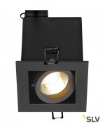 SLV 115510 KADUX 1 GU10 Downlight, eckig, mattschwarz, max. 50W