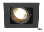 SLV 115510 KADUX 1 GU10 Downlight, eckig, mattschwarz, max. 50W