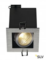 SLV 115516 KADUX 1 GU10 Downlight, eckig, alu brushed, max. 50W