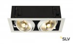 SLV 115551 KADUX 2 ES111 Downlight, eckig, mattweiss, max. 2x75W