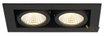 SLV 115710 KADUX LED DL Set, mattschwarz, 2x9W, 38°, 3000K, inkl. Treiber