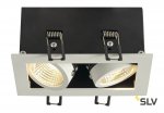 SLV 115711 KADUX LED DL Set, mattweiss, 2x9W, 38°, 3000K, inkl. Treiber