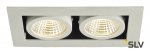 SLV 115711 KADUX LED DL Set, mattweiss, 2x9W, 38°, 3000K, inkl. Treiber