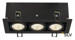 SLV 115720 KADUX LED DL Set, mattschwarz, 3x9W, 38°, 3000K, inkl. Treiber