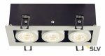 SLV 115721 KADUX LED DL Set, mattweiss, 3x9W, 38°, 3000K, inkl. Treiber