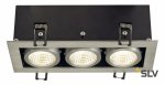 SLV 115726 KADUX LED DL Set, alu-brushed, 3x9W, 38°, 3000K, inkl. Treiber