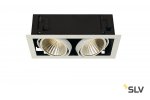 SLV 115741 KADUX LED DL Set, mattweiss, 2x24W, 30°, 3000K, inkl. Treiber