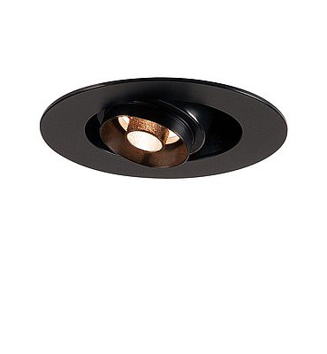 115900 SLV ILU LED светильник встраиваемый 350мА c LED 1Вт, 3000К, 55лм, 24°, с мини-штекером, черный