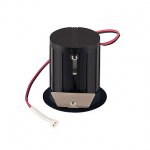 115900 SLV ILU LED светильник встраиваемый 350мА c LED 1Вт, 3000К, 55лм, 24°, с мини-штекером, черный