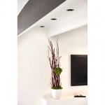 115900 SLV ILU LED светильник встраиваемый 350мА c LED 1Вт, 3000К, 55лм, 24°, с мини-штекером, черный