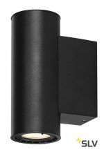 SLV 116340 SUPROS 78 WALL Up/Down, rund, schwarz, 3000K, 60° Linse