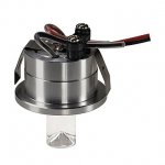 SLV 118026 LED Lightpoint Einbauleuchte, rund, alu geb?rstet, 1W LED, 3000K