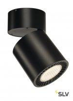 SLV 118130 SUPROS CL Deckenleuchte, rund, schwarz, 4000lm, 3000K, SLM LED, 60° Reflektor