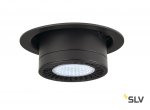 SLV 118170 SUPROS MOVE Deckeneinbau- leuchte, rund, schwarz, 4000lm 4000K, SLM LED, 60° Reflektor