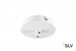 SLV 132601 Deckenrosette, 1 Ausgang, rund, weiss, inkl. Zugentlastung