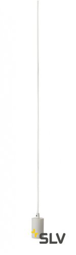 SLV 132651 FITU E27 Pendelleuchte, rund, weiss, E27, max. 60W, 2.5m Kabel mit offenem Kabele.