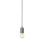 132696 SLV FITU E27 PD-2 светильник подвесной 5m для лампы E27 60Вт макс., без основания, матированный алюминий