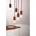 132698 SLV FITU E27 PD-2 светильник подвесной 5m для лампы E27 60Вт макс., без основания, бордовый RAL3005