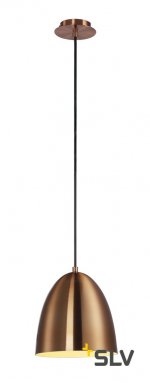 SLV 133009 PARA CONE 20 Pendelleuchte, rund, kupferfarben/geb?rstet, E27, max. 60W