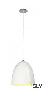 SLV 133011 PARA CONE 30 Pendelleuchte, rund, weiss, E27, max. 60W