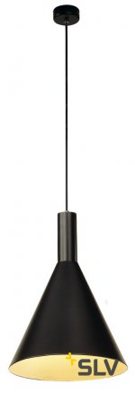 SLV 133320 PHELIA Pendelleuchte, schwarz, D275/H320, E27, max. 23W