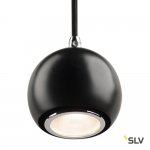 SLV 133490 LIGHT EYE BALL GU10 Pendel- leuchte, schwarz/chrom, max. 5W