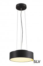 SLV 135020 MEDO 28 LED Deckenleuchte, schwarz, optional abpendelbar