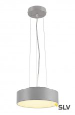 SLV 135024 MEDO 28 LED Deckenleuchte, silbergrau, optional abpendel- bar