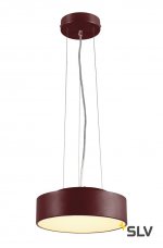 SLV 135026 MEDO 28 LED Deckenleuchte, weinrot, optional abpendelbar