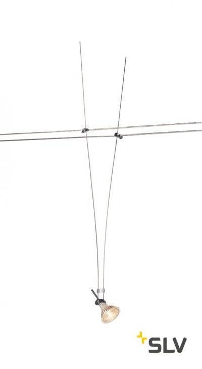 139072 SLV TENSEO, WIRE II MR16 светильник 12В AC для лампы QR-C51 50Вт макс., хром