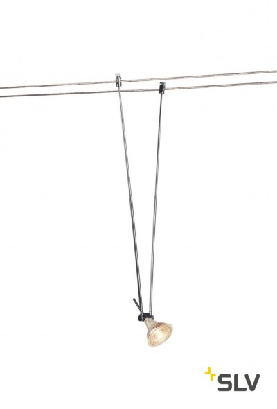 139082 SLV TENSEO, TELESCOPE светильник 12В AC для лампы QR-C51 20Вт макс., хром