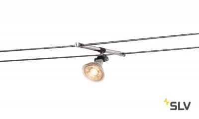 139092 SLV TENSEO, COSMIC светильник 12В AC для лампы QR-C51 35Вт макс., хром 139092 SLV TENSEO, COSMIC светильник 12В AC для лампы QR-C51 35Вт макс., хром