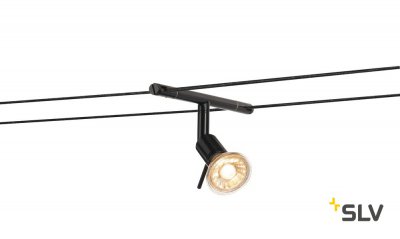 139100 SLV TENSEO, SYROS светильник 12В AC для лампы QR-C51 50Вт макс., черный 139100 SLV TENSEO, SYROS светильник 12В AC для лампы QR-C51 50Вт макс., черный