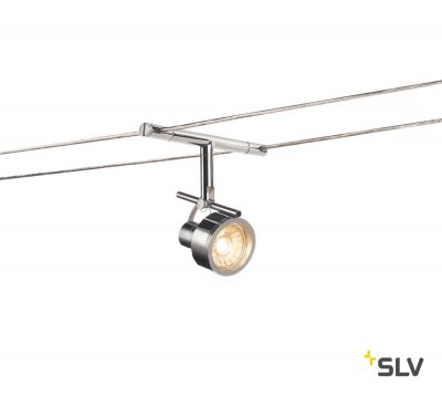 139132 SLV TENSEO, SALUNA светильник 12В AC для лампы QR-C51 35Вт макс., хром